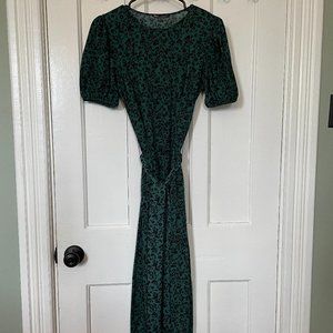 Zara - Green Floral Dress